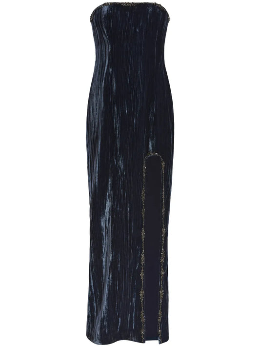 Eponine Strapless Velvet Gown