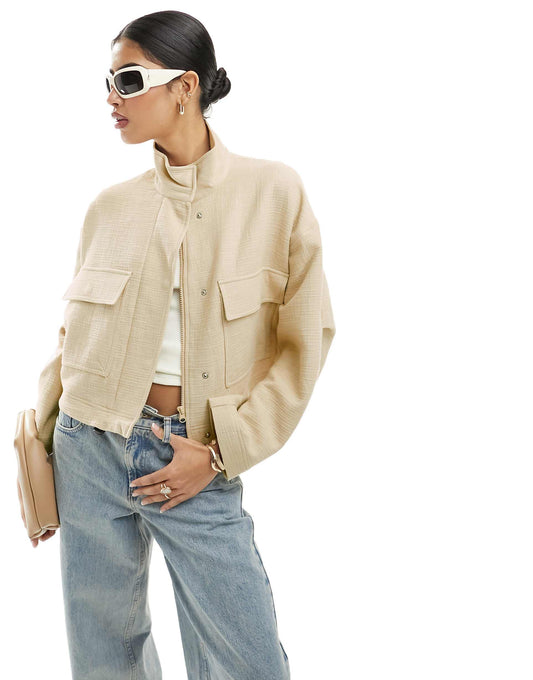 Textured Cotton Shacket