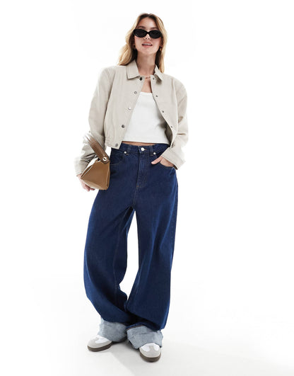 Linen Tailored Bomber Jacket With Collar