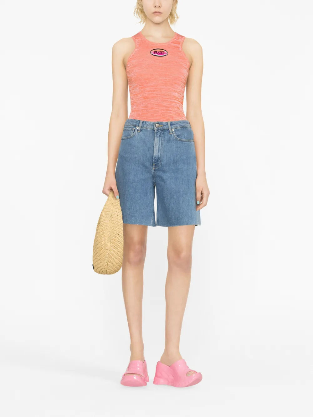 Logo-Appliqué Knit Tank Top