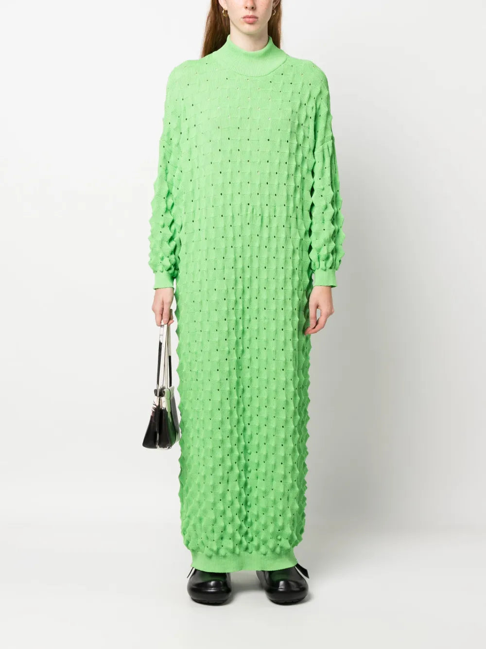 Spike-Knit Maxi Dress