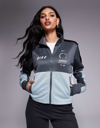 Streetwear Zip Through Track Top