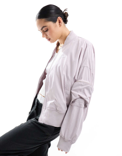 Essenitals Oversized Bomber Jacket