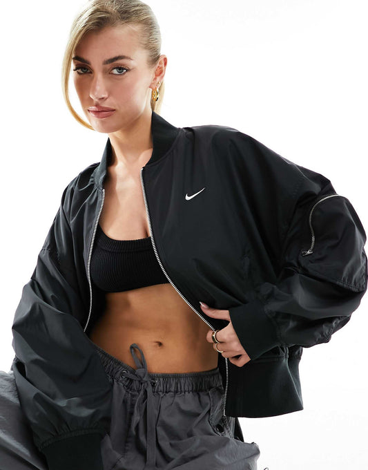Essentials Oversized Bomber Jacket