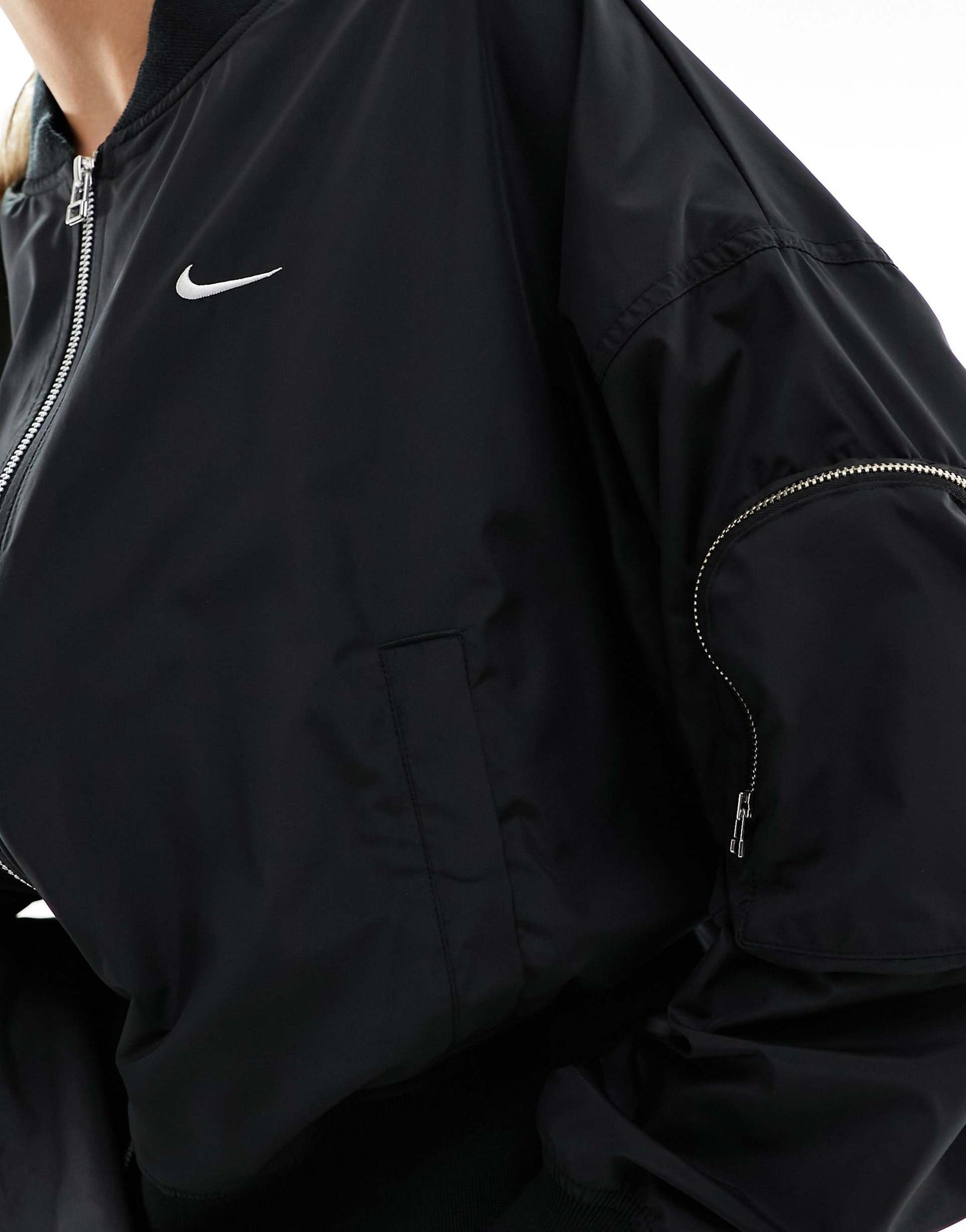 Essentials Oversized Bomber Jacket