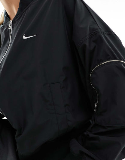 Essentials Oversized Bomber Jacket