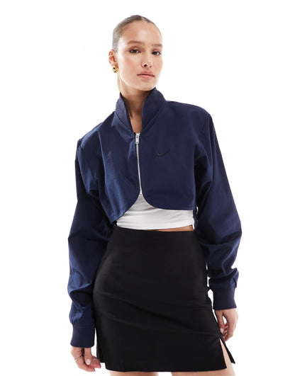 Cropped Bomber Jacket