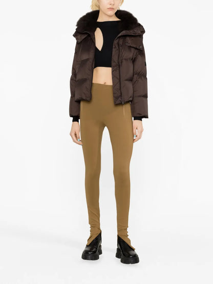 Ankle-Zip High-Waist Leggings