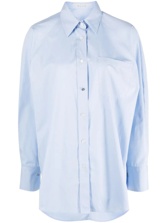 Oversized Long-Sleeve Cotton Shirt