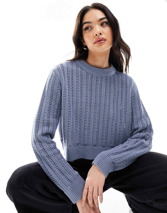 Crew Neck Crop Jumper