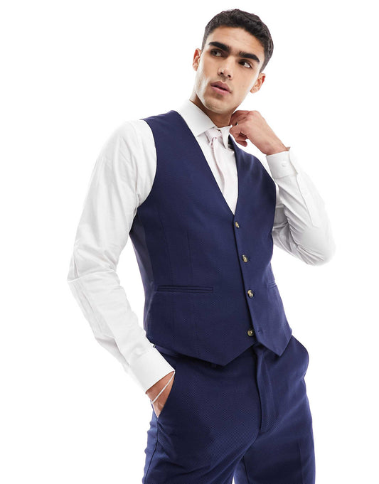 Wedding Skinny Suit Waistcoat