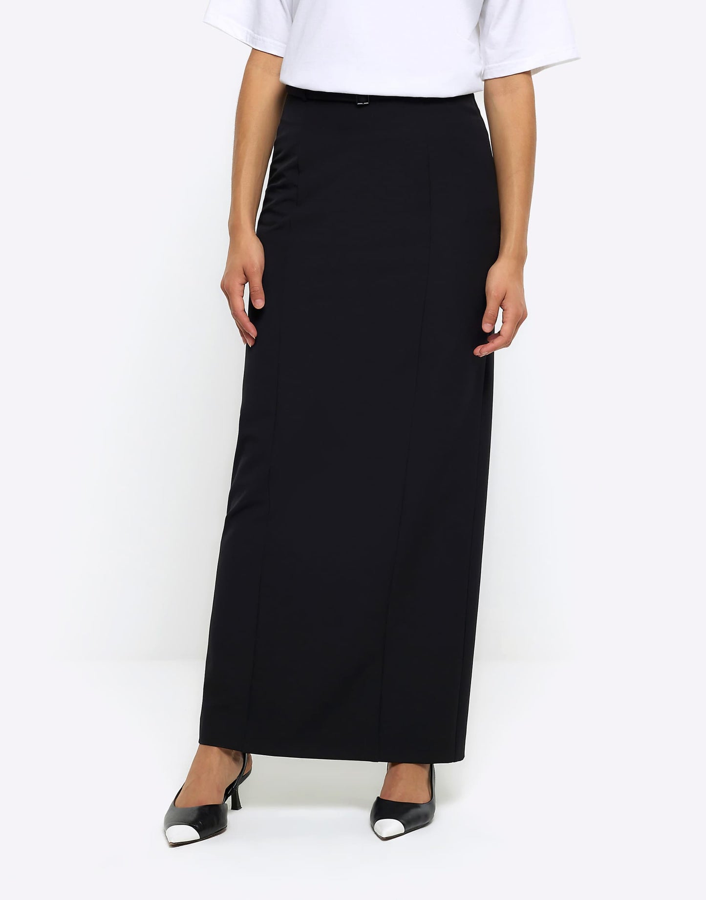 A-Line Pencil Maxi Skirt