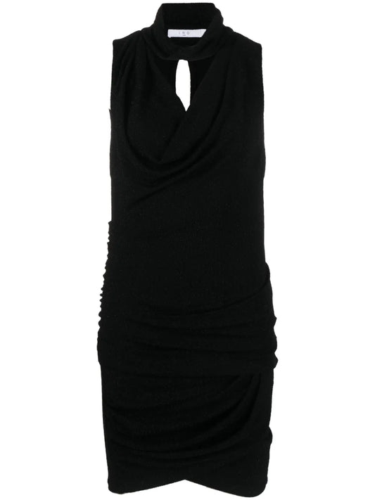 Mikano Cowl-Neck Minidress