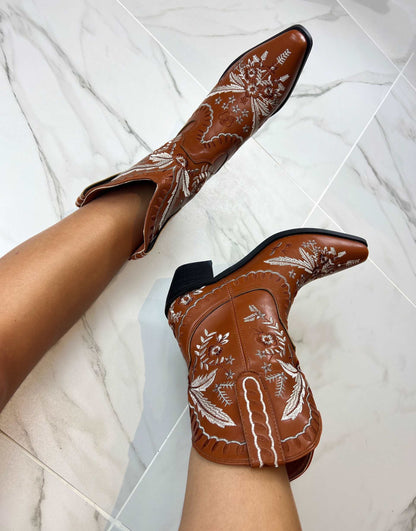 Cowboy Western Ankle Boots