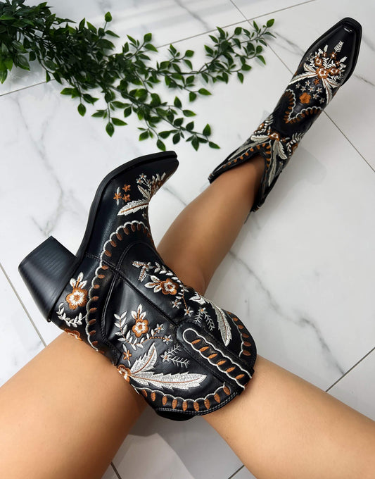 Cowboy Western Ankle Boots