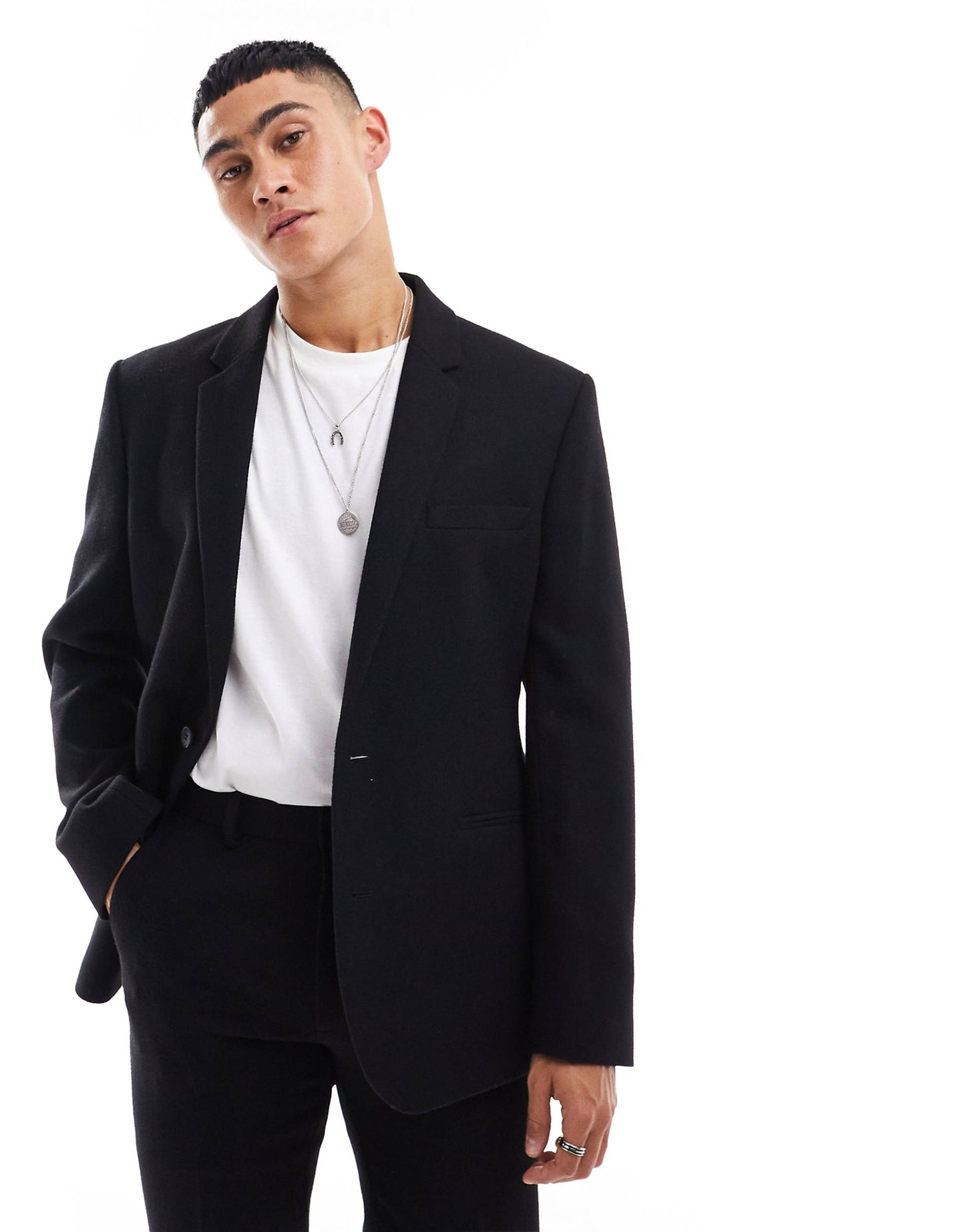 Slim Fit Wool Mix Suit Jacket