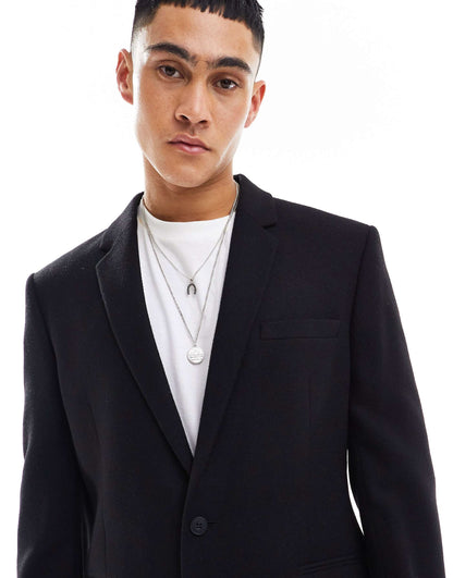 Slim Fit Wool Mix Suit Jacket