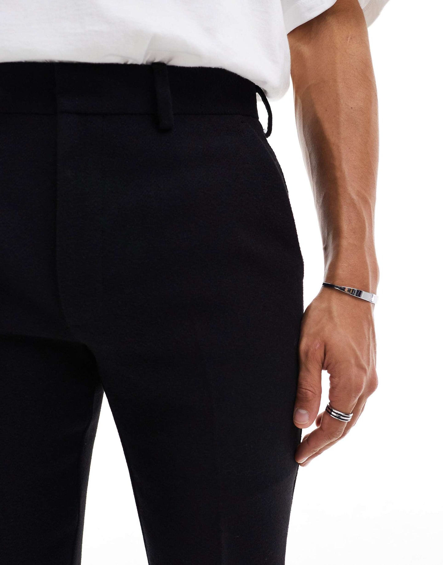 Slim Fit Wool Mix Suit Trousers