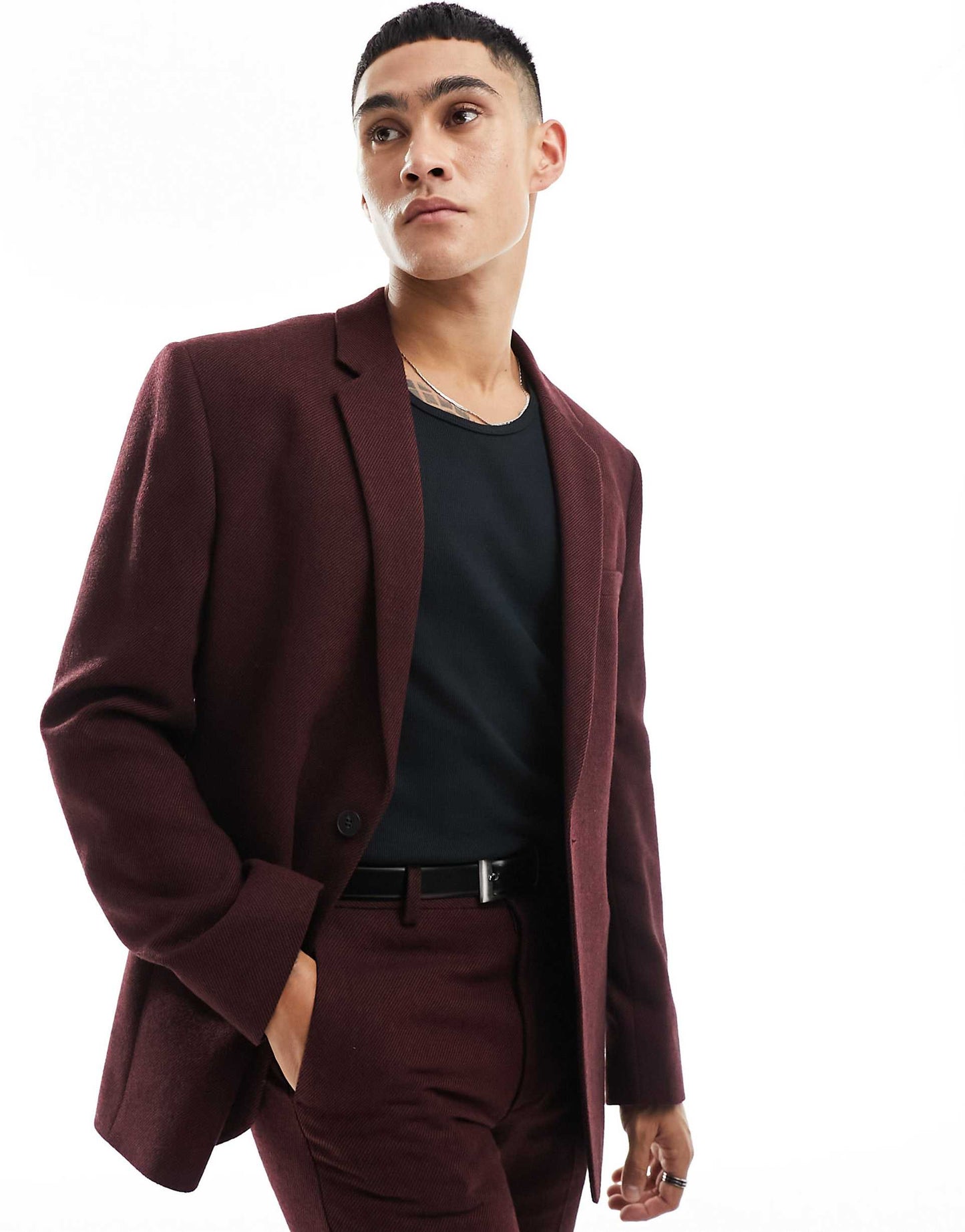 Slim Fit Wool Mix Suit Jacket