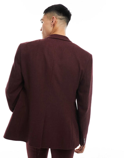 Slim Fit Wool Mix Suit Jacket