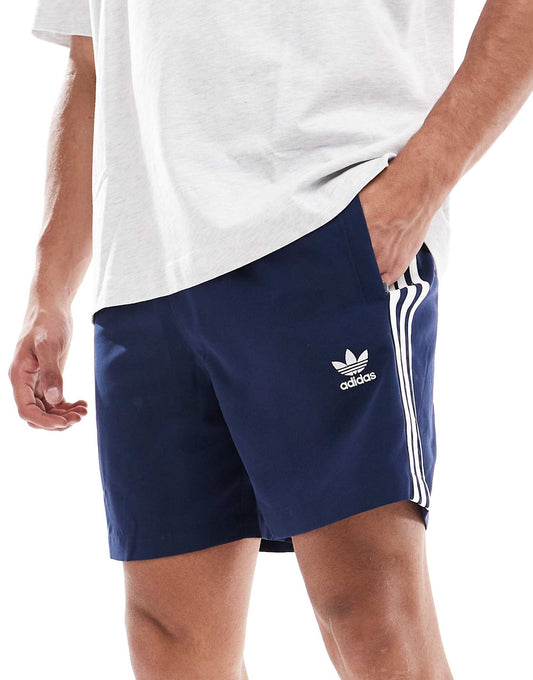 Originals Trefoil Three Stripe Swim Shorts