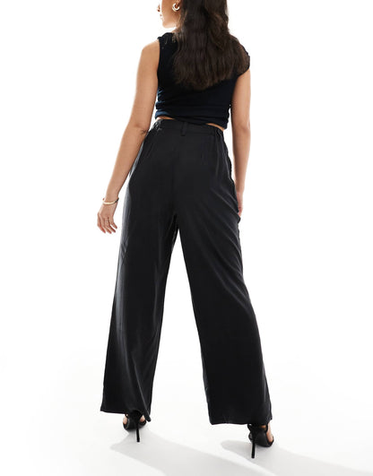 Relaxed Straight Leg Trousers Co-Ord