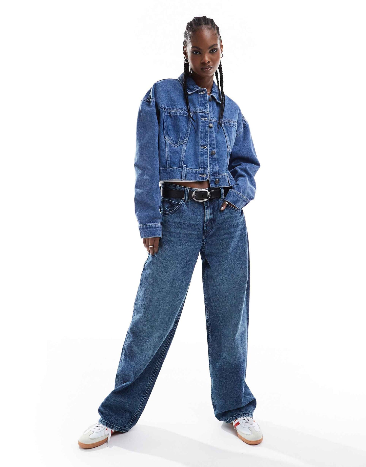 Boxy Cropped Denim Jacket
