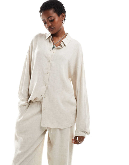 Linen Mix Shirt Co-Ord