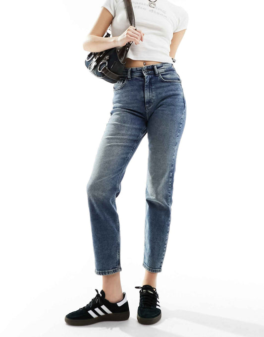 Moni High Waisted Straight Jeans