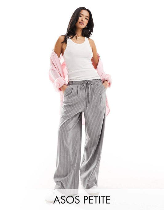 Petite Tailored Pull On Trousers