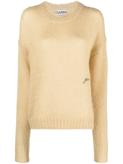 Logo-Embroidered Knitted Jumper