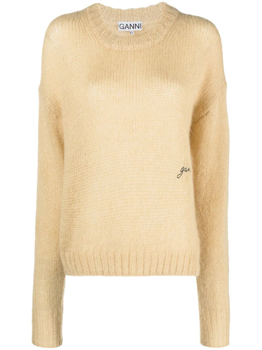 Logo-Embroidered Knitted Jumper