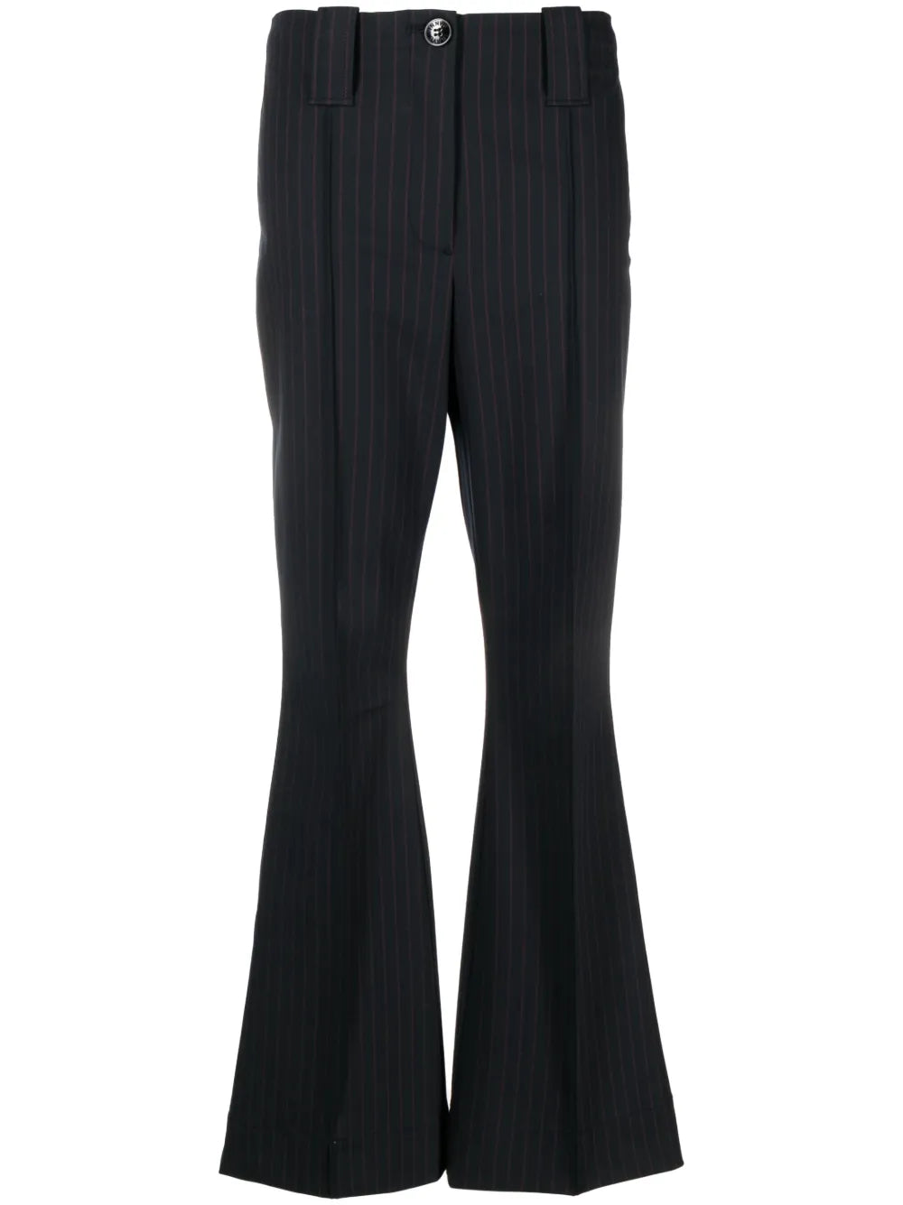 Pinstripe Flared Trousers