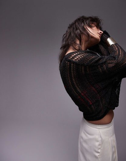 Knitted Sheer Knit Jumper