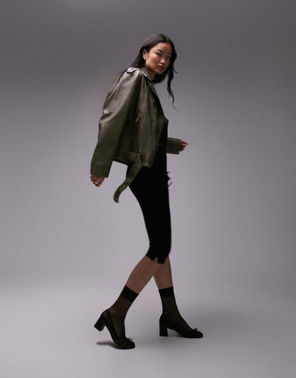 Faux Leather Biker Jacket