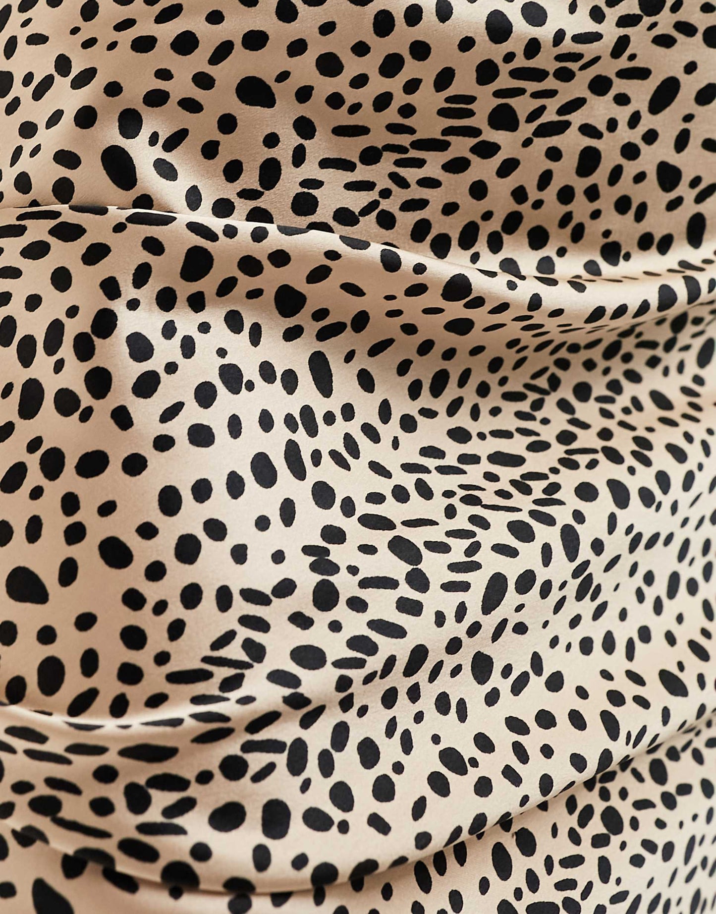 Leopard Spot Satin Midaxi Skirt