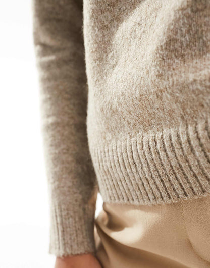 Round Neck Knitted Jumper