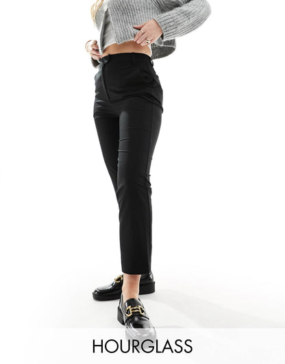 Hourglass Tailored Slim Straight Ankle Length Trousers