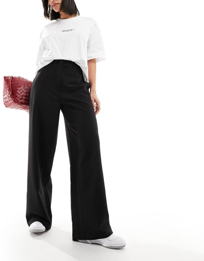 Tailored Wide Leg Dad Trousers