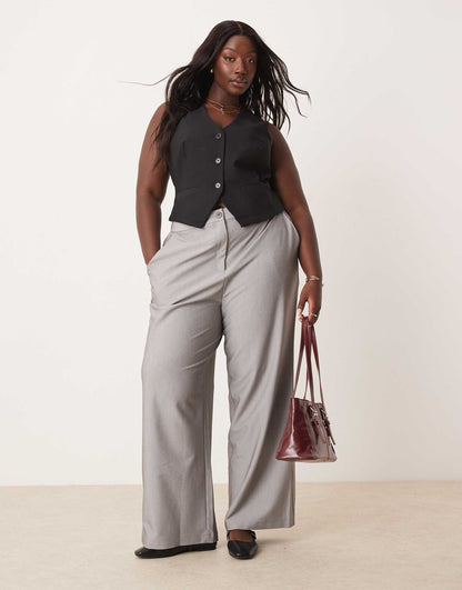 Curve Tailored Relaxed Straight Leg Trousers