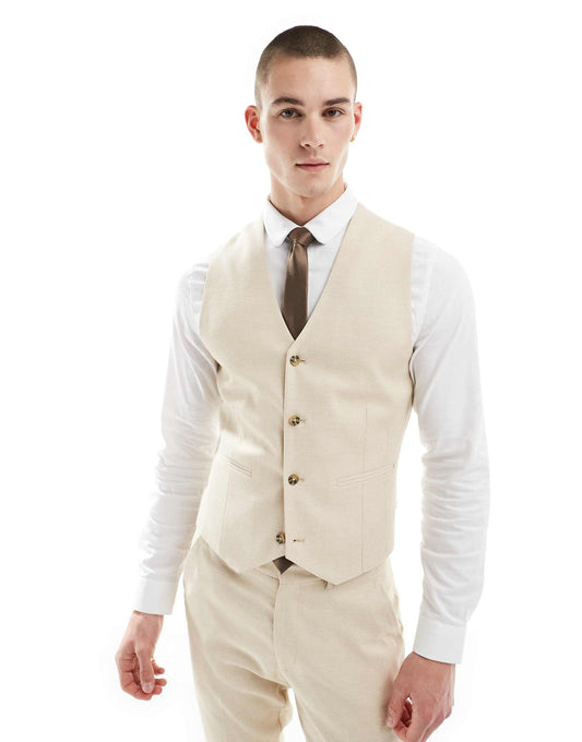 Wedding Skinny Suit Waistcoat