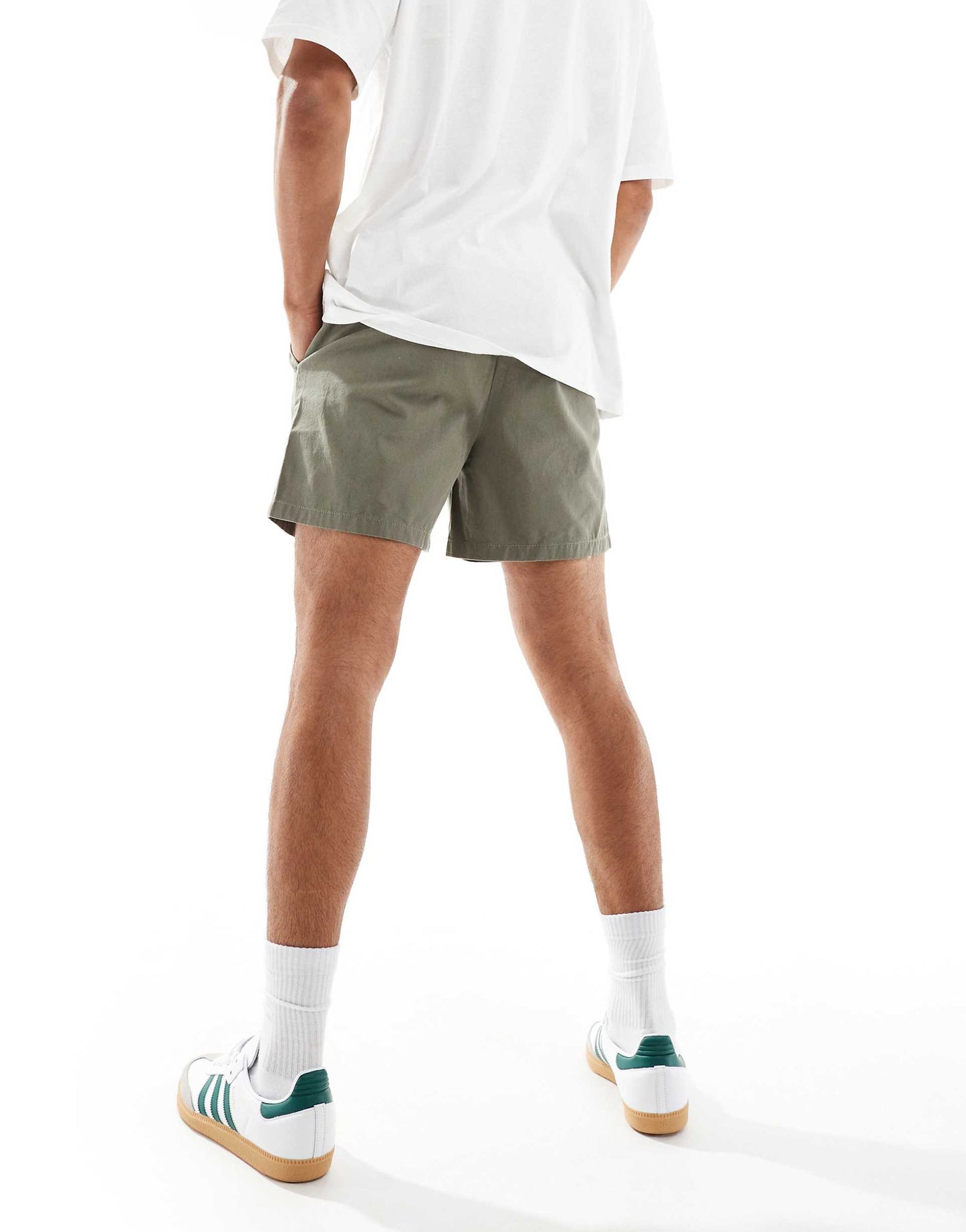 Pleated Chino Shorts