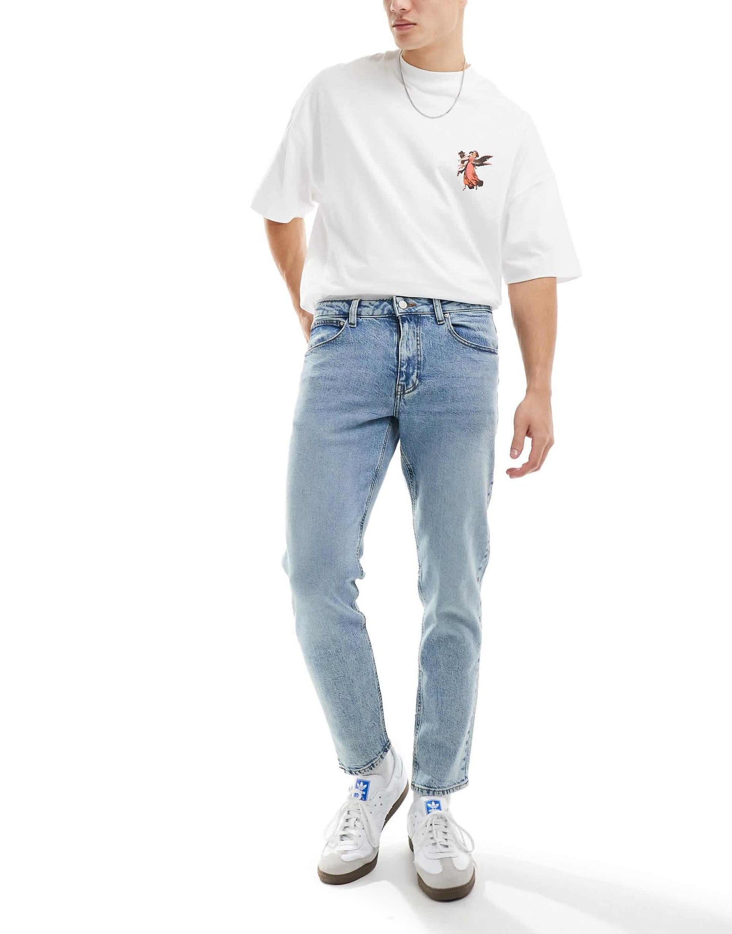 Stretch Tapered Jeans