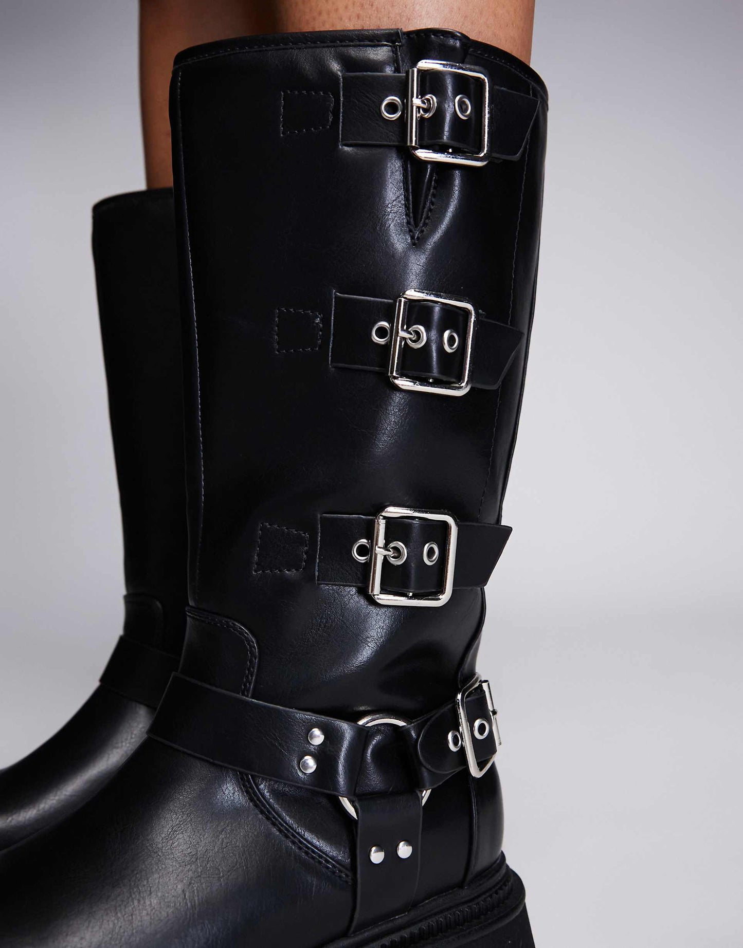 Wide Fit Fast Track Biker Boot