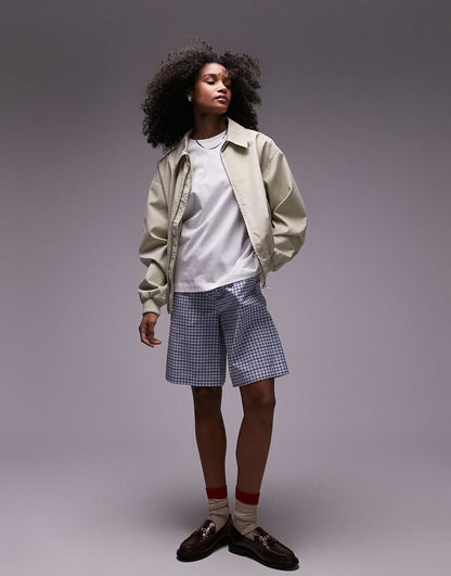 Cotton Collar Bomber Jacket