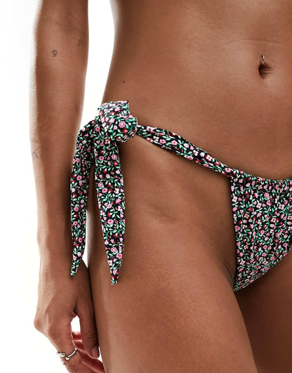 Kealy Floral Ditsy Tieside Bikini Bottom