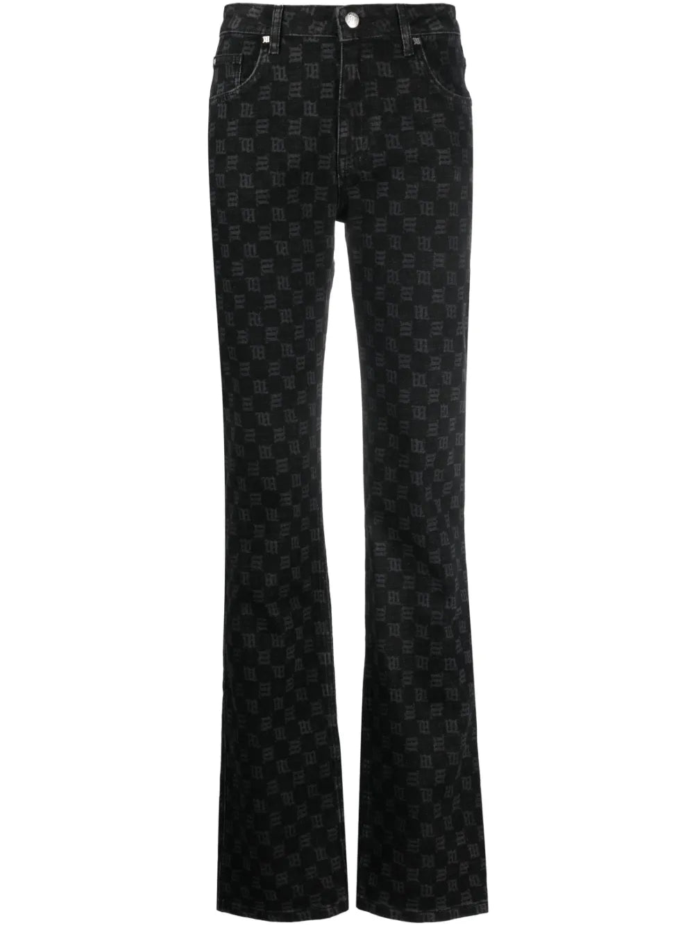 Signature Monogram Straight-Leg Jeans