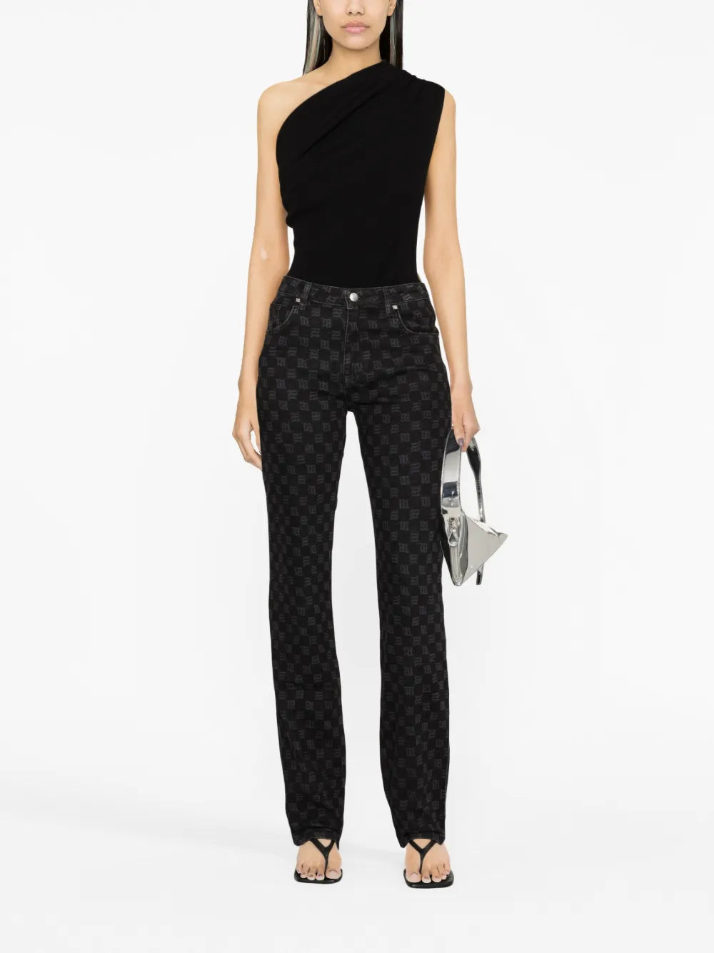Signature Monogram Straight-Leg Jeans