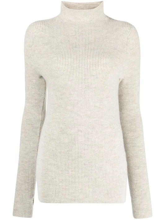 High-Neck Merino Wool Jumper