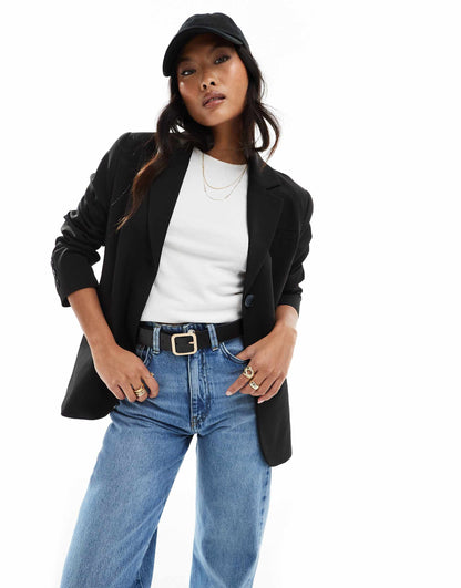 Petite Oversized Single Breasted Blazer